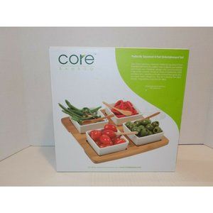 Core Bamboo Perfectly Squared 4 Part Entertainment Set